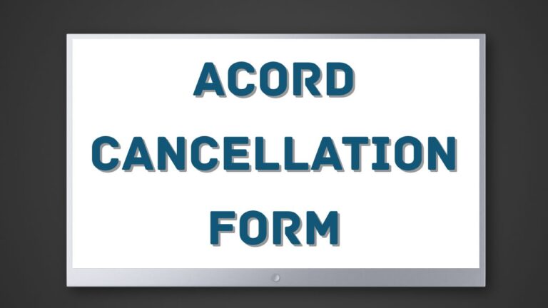 acord cancellation form