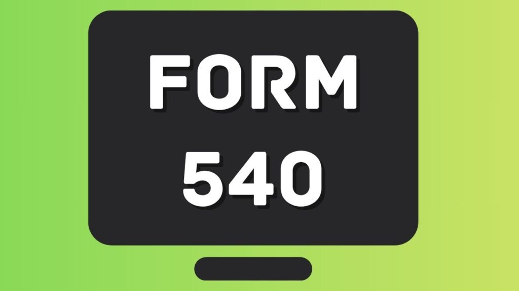 form 540