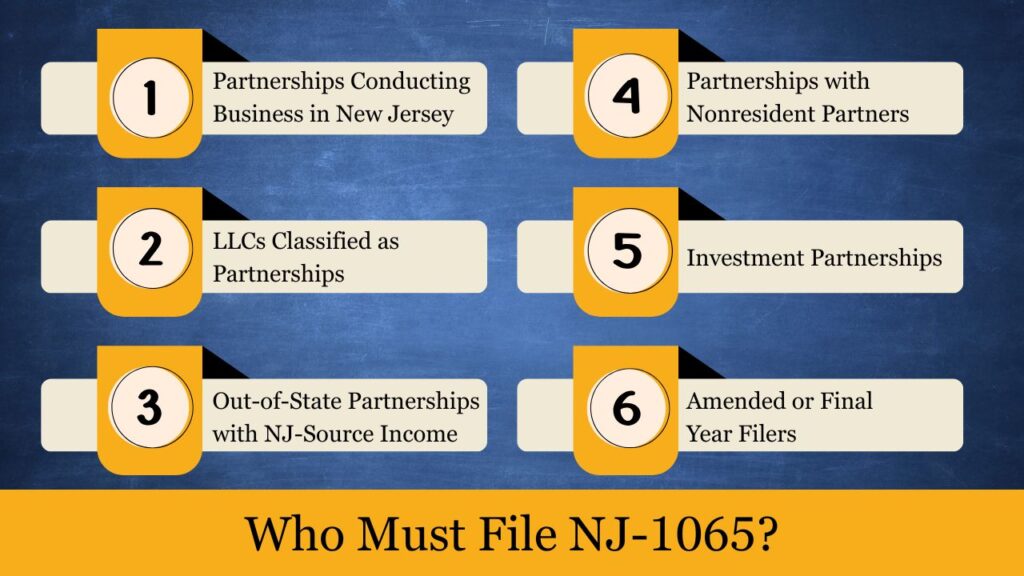 NJ 1065 Instructions
